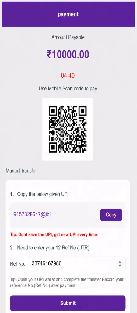 Adding Amount